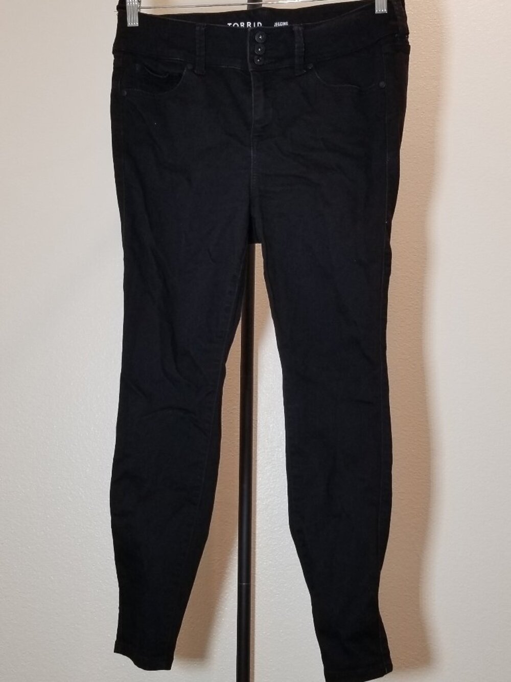 Torrid Jegging Super Soft Jeans Womens Sz 12S Black Street Retro Festival Party‎